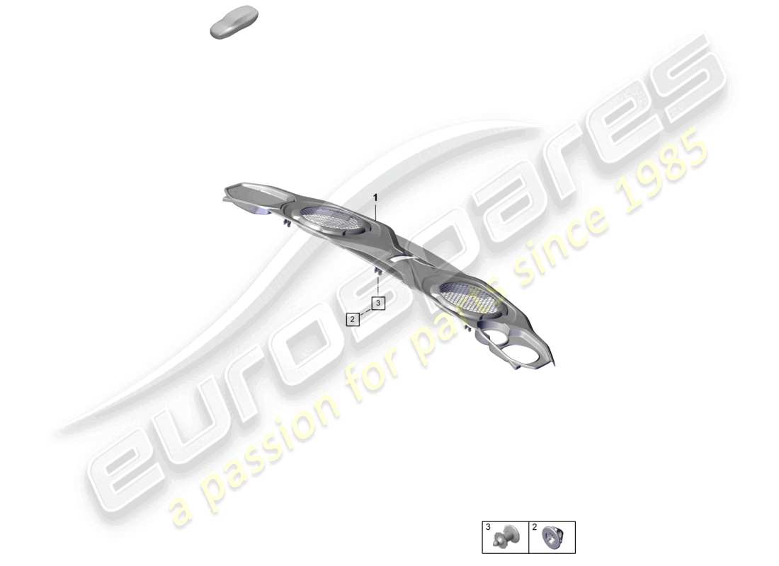 porsche 992 gt3/rs/st (2023) engine cover part diagram