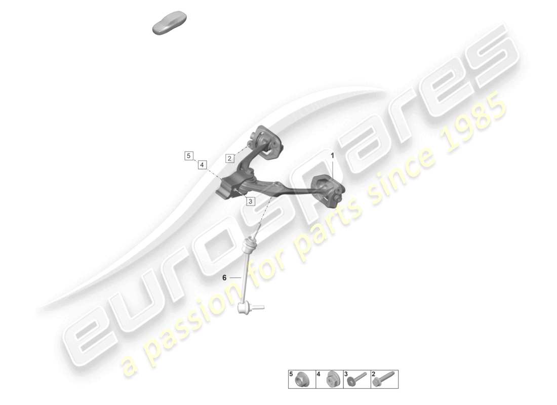 porsche 992 gt3/rs/st (2023) wishbone upper part diagram