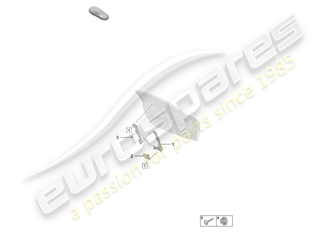 porsche 992 gt3/rs/st (2022) window regulator part diagram