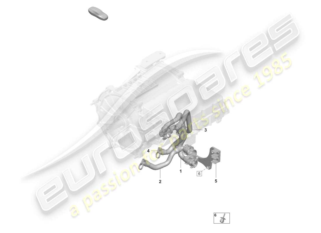 a part diagram from the porsche taycan parts catalogue