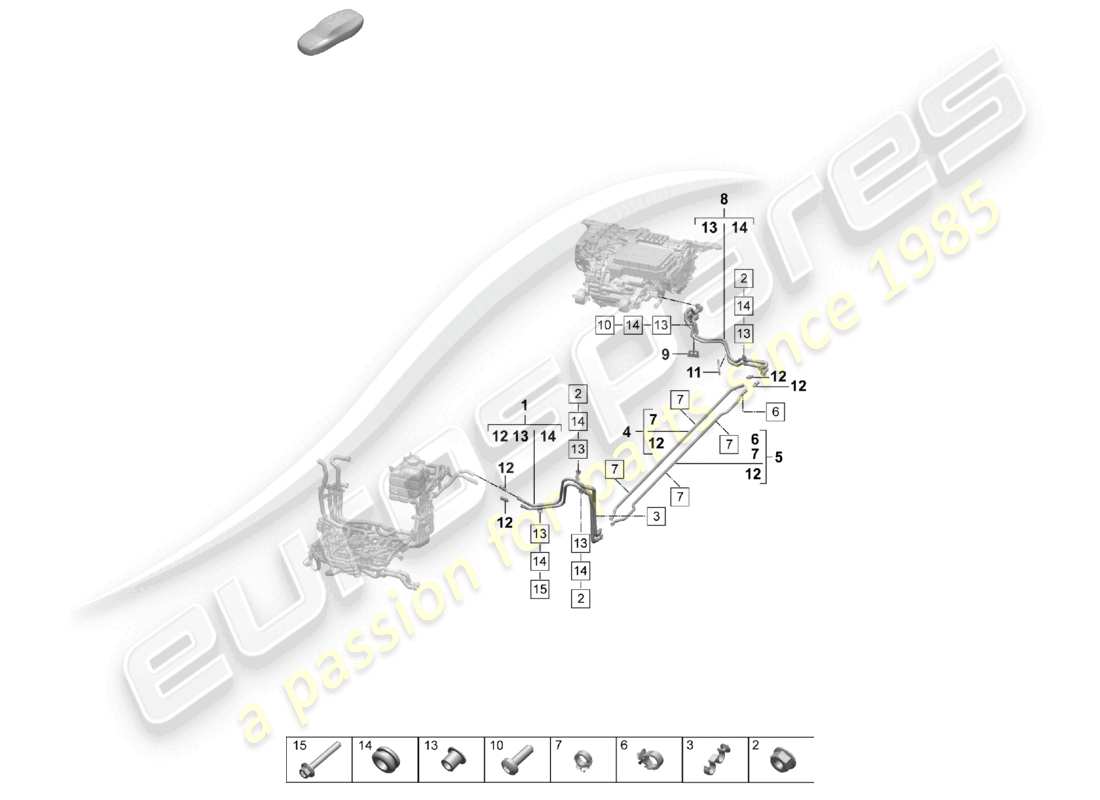 part diagram containing part number paf015082