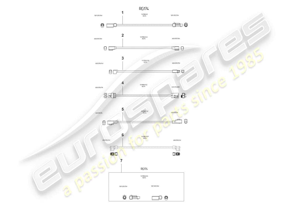 a part diagram from the porsche taycan parts catalogue