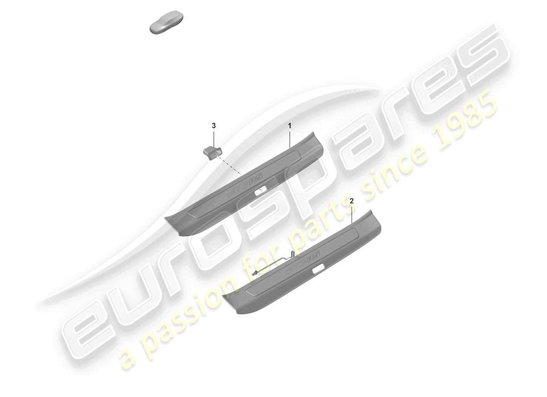 a part diagram from the porsche 992 parts catalogue