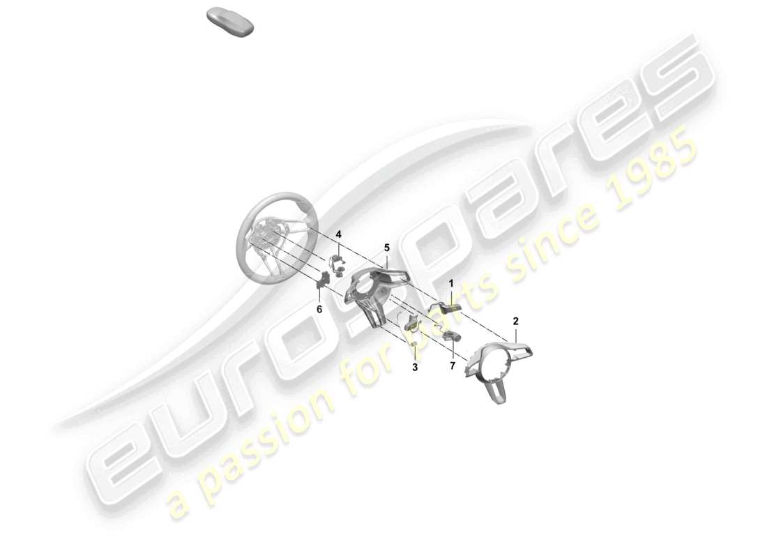 a part diagram from the porsche taycan parts catalogue