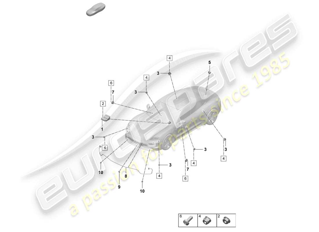 part diagram containing part number pab955557