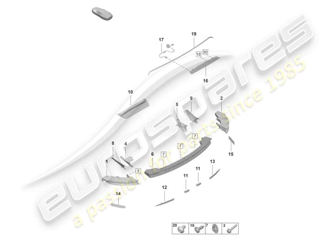 part diagram containing part number paf108333