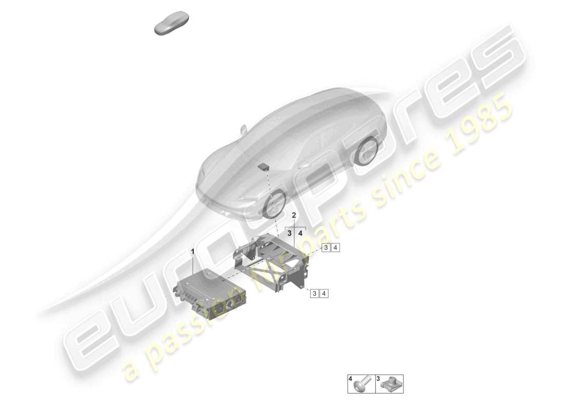 VIEW PARTS DIAGRAMS FROM THE PORSCHE TAYCAN PARTS CATALOGUE a part diagram from the porsche taycan parts catalogue