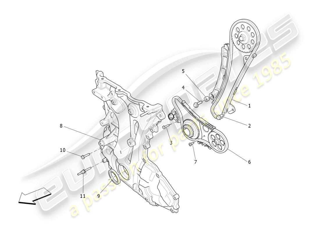 maserati ghibli fragment (2022) timing parts diagram