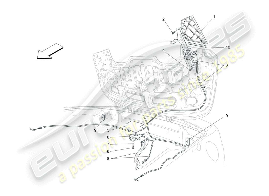 maserati grancabrio mc (2013) electrical capote: flaps part diagram