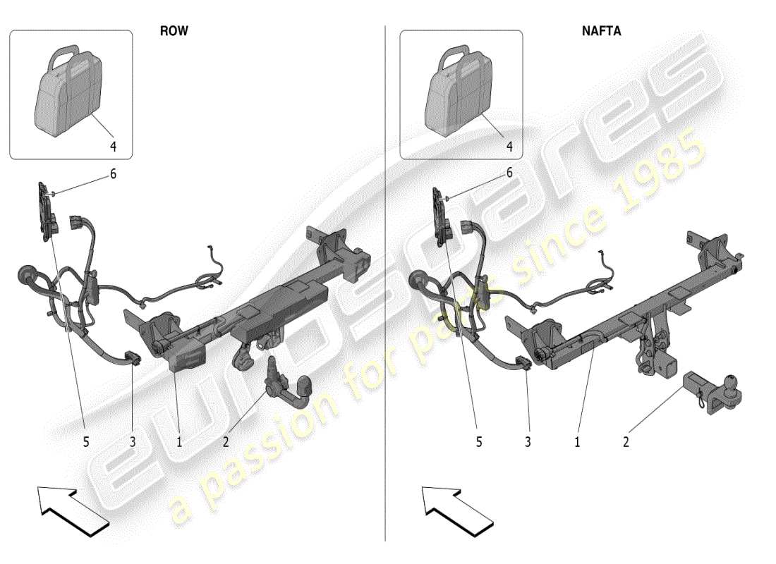 maserati grecale modena (2023) standard provided part diagram