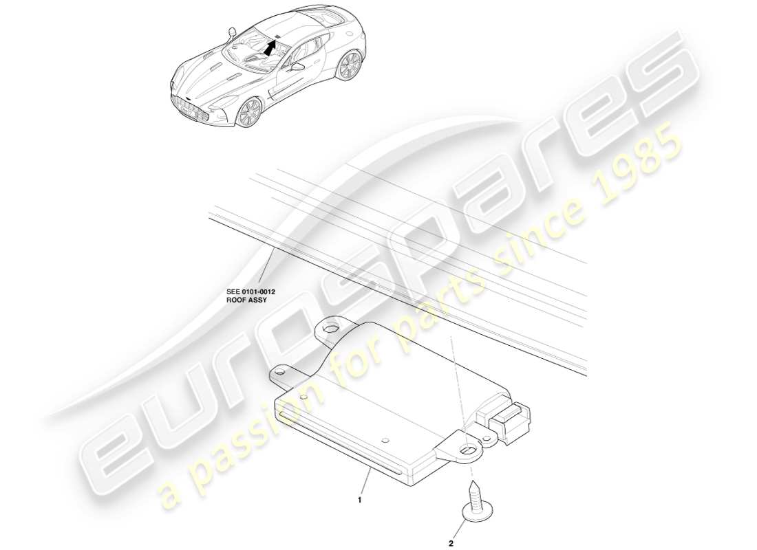 aston martin one-77 (2011) rke part diagram