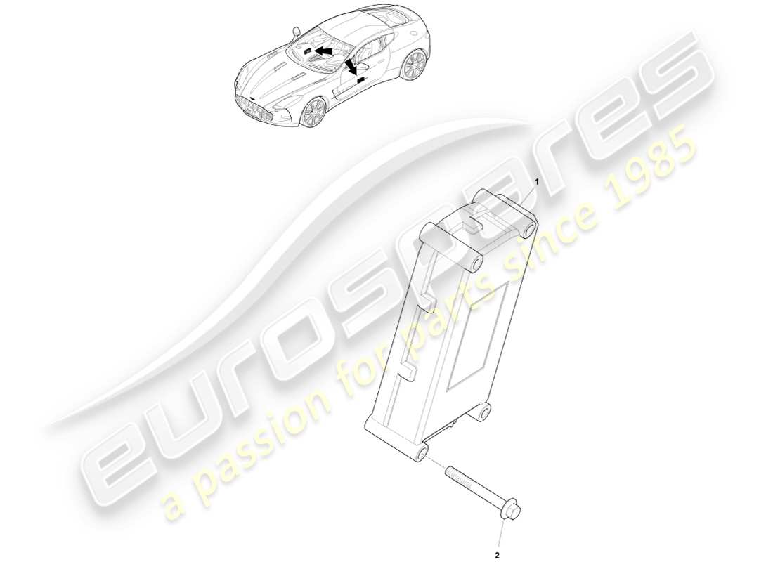 aston martin one-77 (2011) electronic door module part diagram