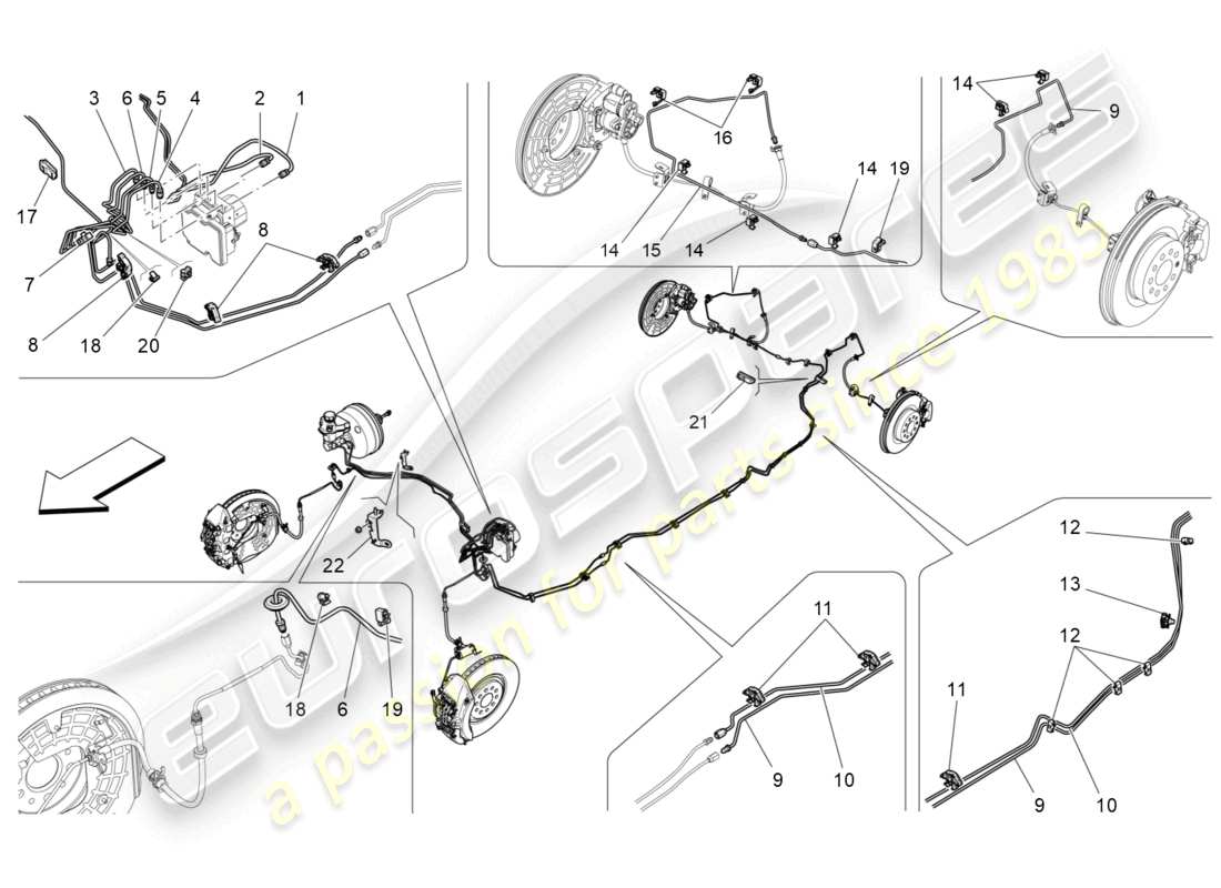 maserati levante zenga (2020) lines part diagram