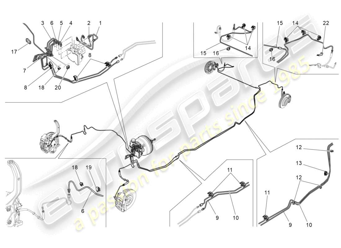 maserati ghibli fragment (2022) lines parts diagram