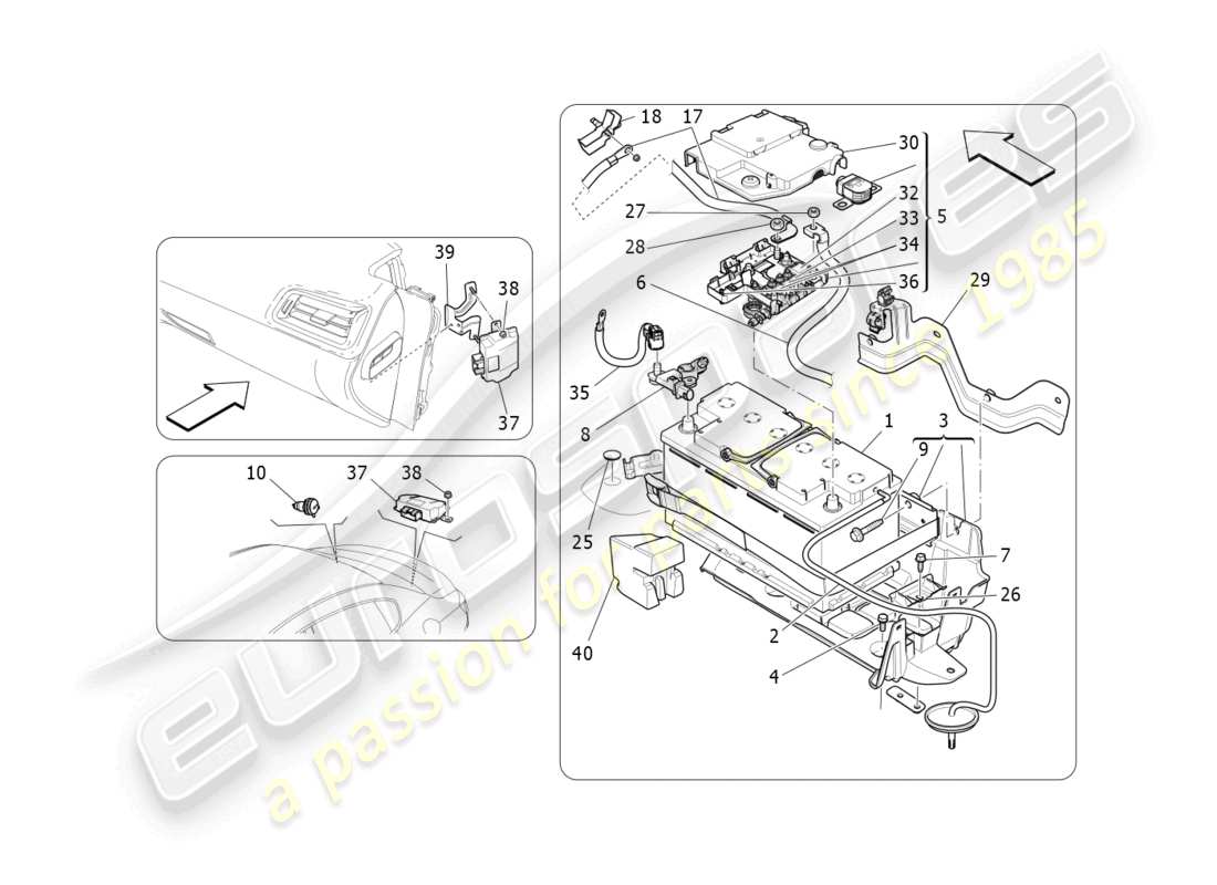 maserati ghibli fragment (2022) energy generation and accumulation part diagram