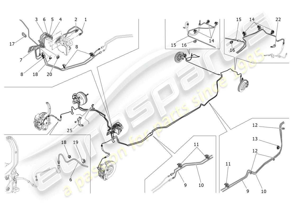 maserati ghibli fragment (2022) lines part diagram