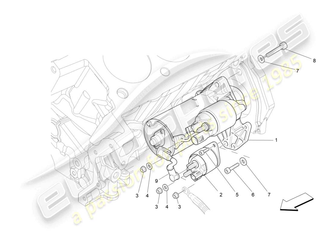 maserati ghibli (2014) electronic control: engine ignition parts diagram