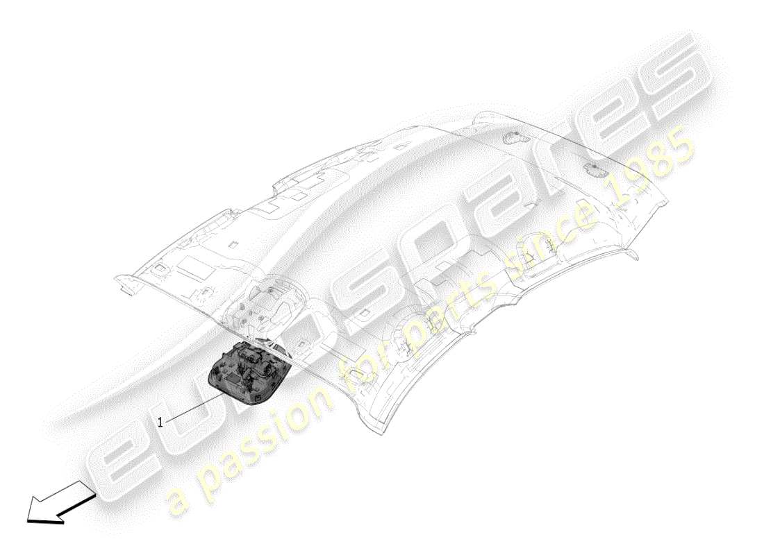 maserati grecale modena (2023) internal vehicle devices part diagram