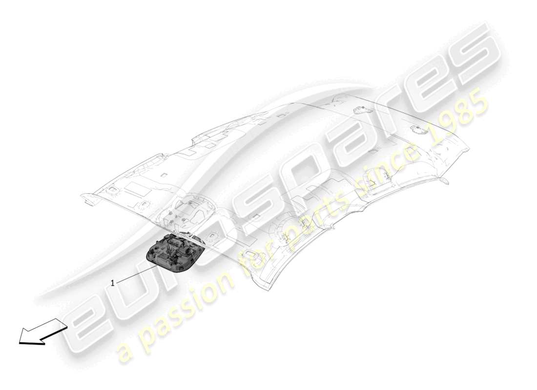 maserati grecale gt (2023) internal vehicle devices part diagram