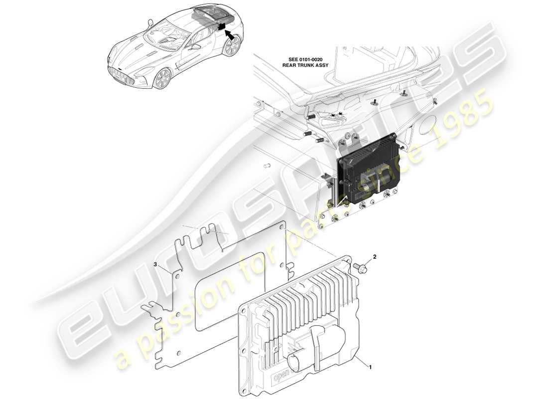 aston martin one-77 (2011) pi-shurlock controller part diagram