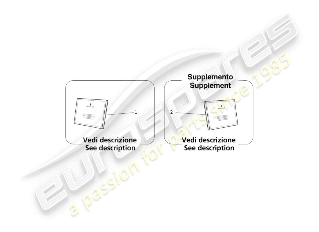 a part diagram from the maserati levante gt (2022) parts catalogue