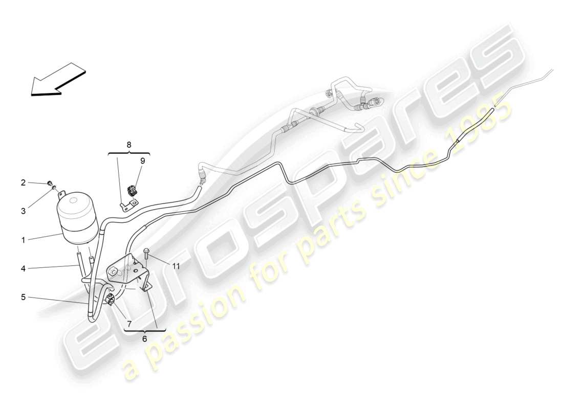 maserati ghibli (2016) additional air system parts diagram