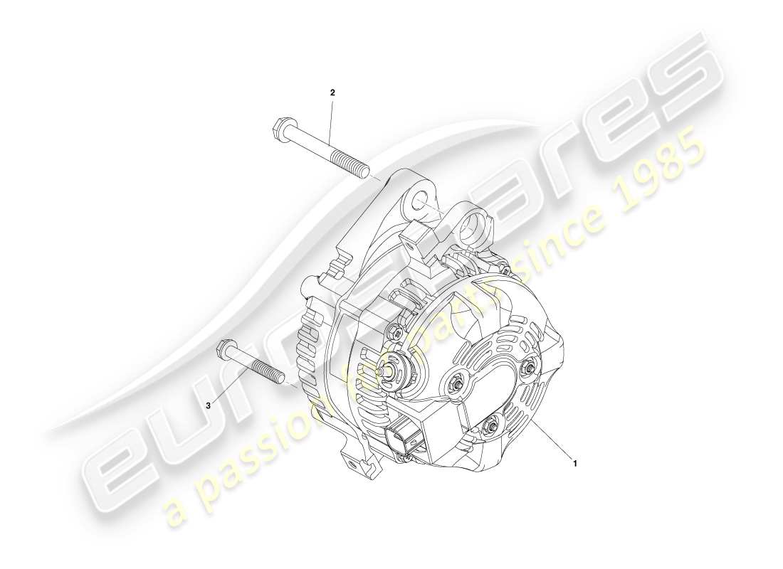 aston martin cygnet (2012) alternator parts diagram