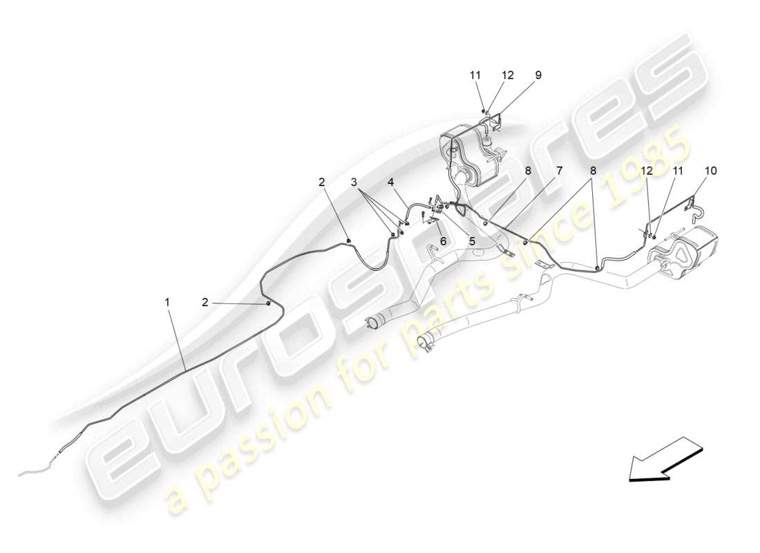 maserati levante (2019) additional air system parts diagram