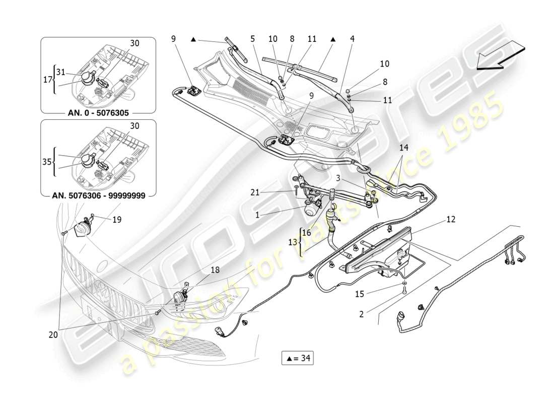 maserati ghibli fragment (2022) external vehicle devices parts diagram