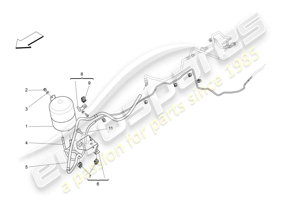 maserati levante zenga (2020) additional air system part diagram