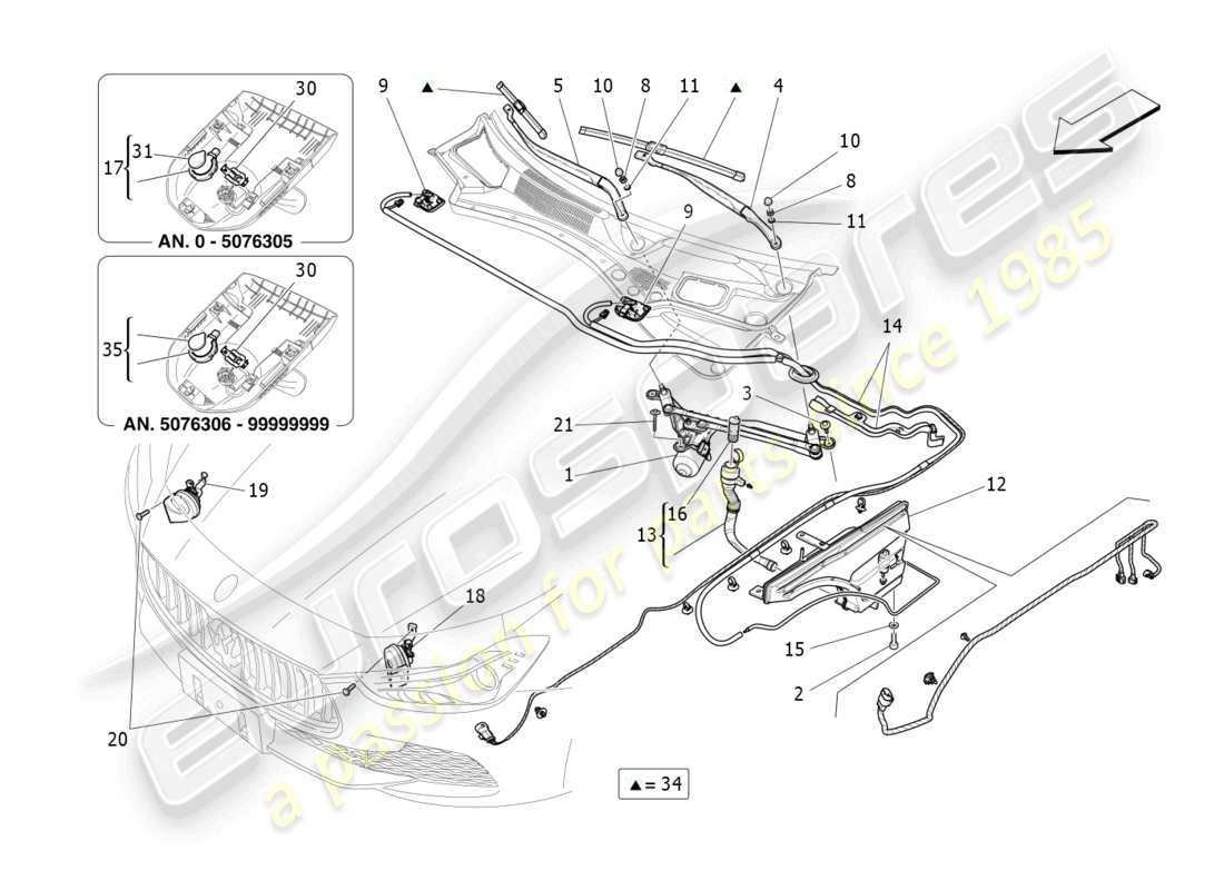 maserati ghibli fragment (2022) external vehicle devices parts diagram