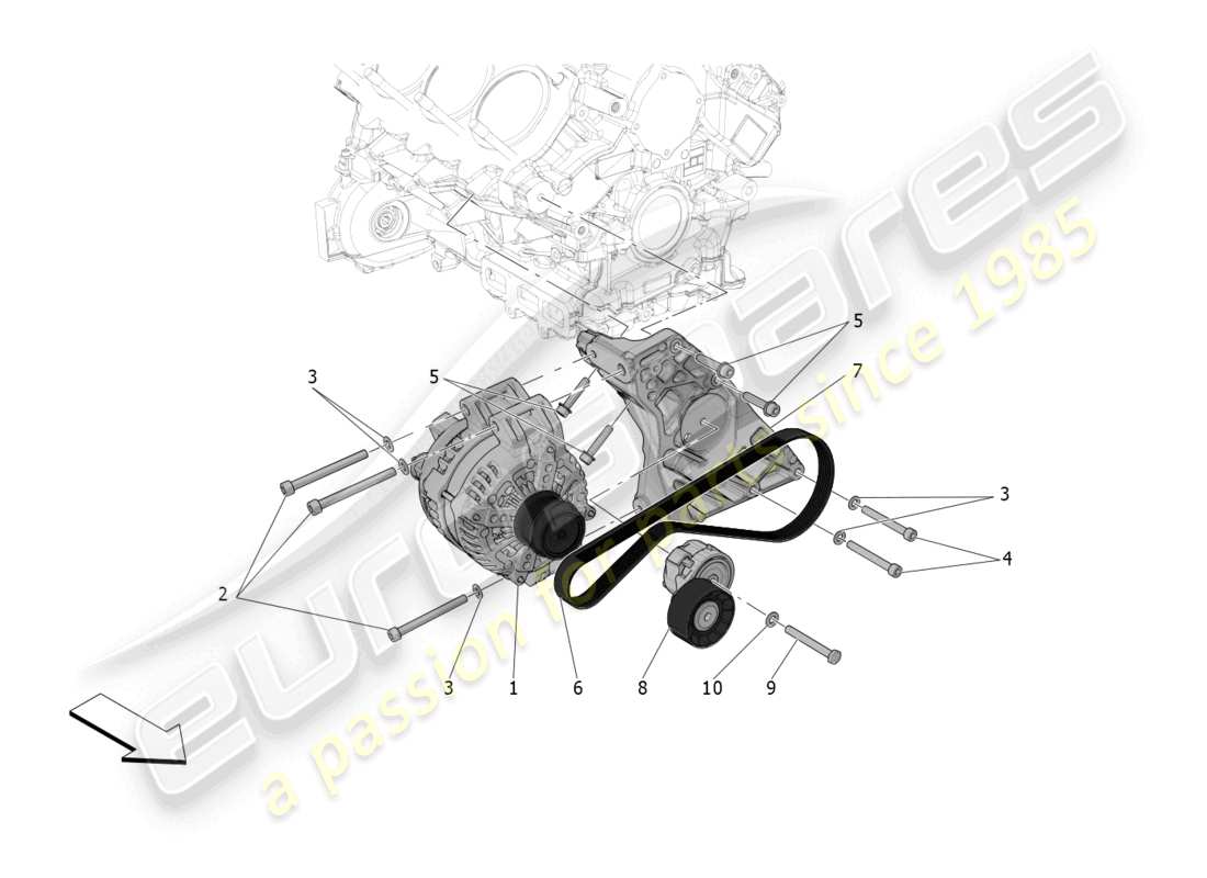 maserati mc20 (2022) energy generation and accumulation part diagram