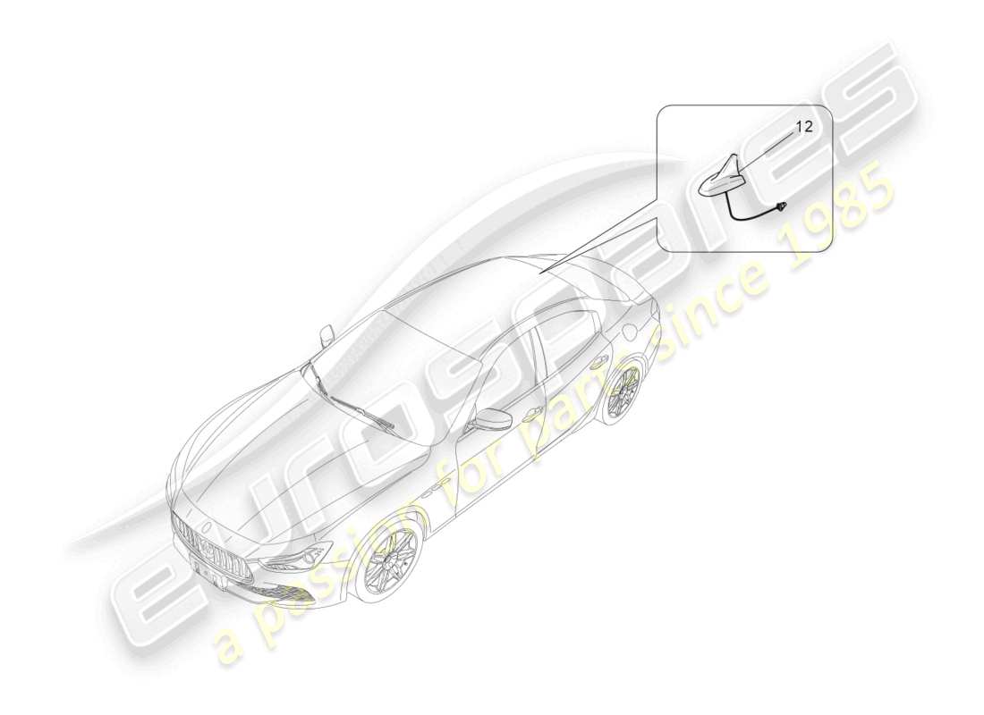 maserati ghibli (2014) reception and connection system part diagram