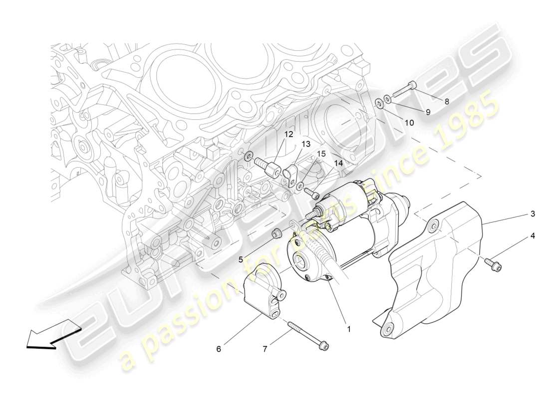 maserati ghibli (2014) electronic control: engine ignition parts diagram