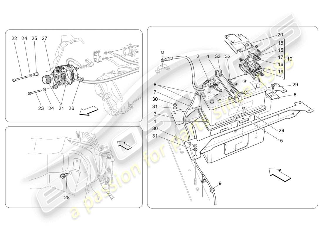 maserati grancabrio mc (2013) energy generation and accumulation part diagram