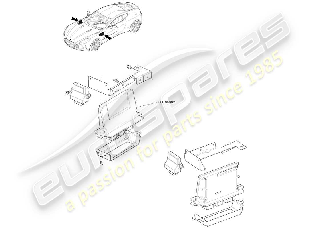 aston martin one-77 (2011) electronic engine control parts diagram