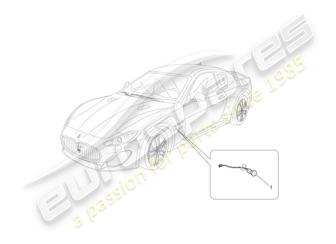 a part diagram from the maserati granturismo mc stradale (2011) parts catalogue