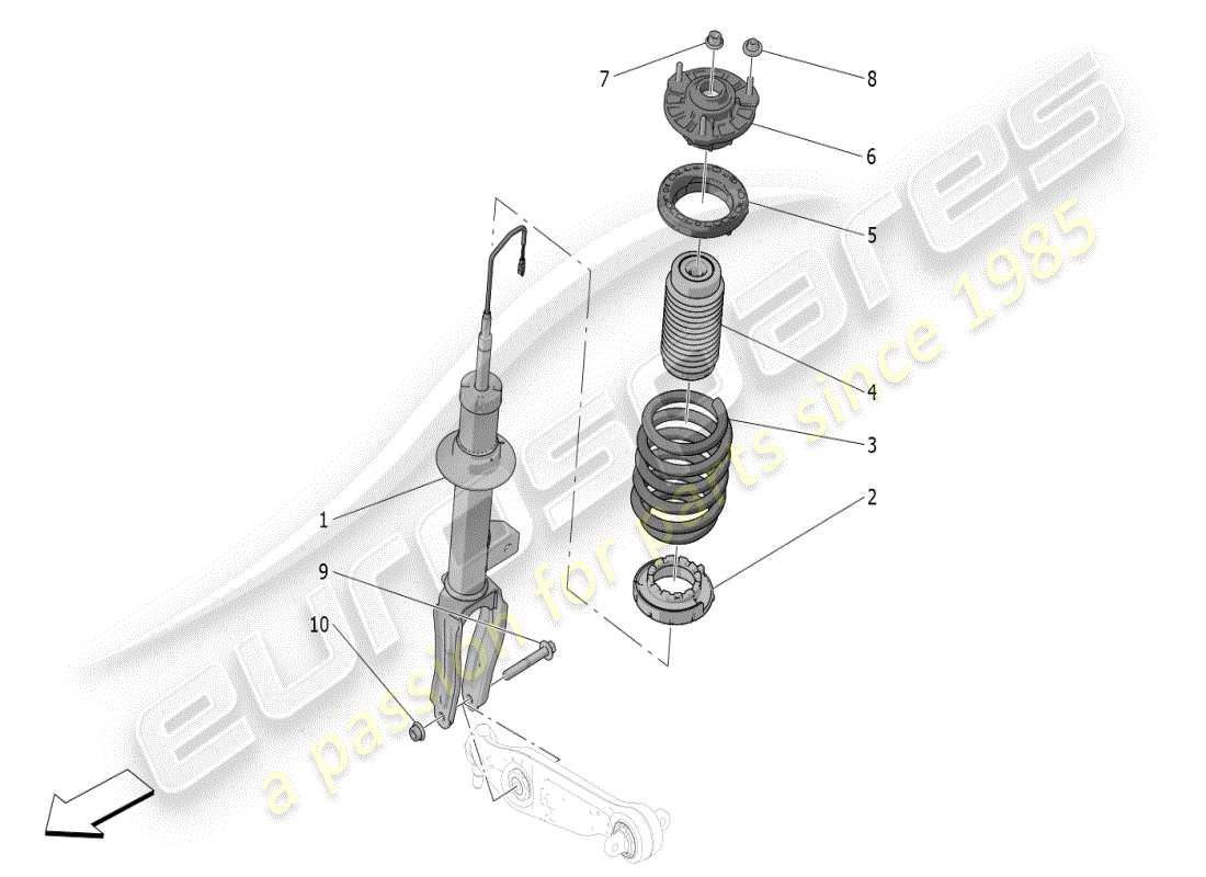 a part diagram from the maserati grecale parts catalogue