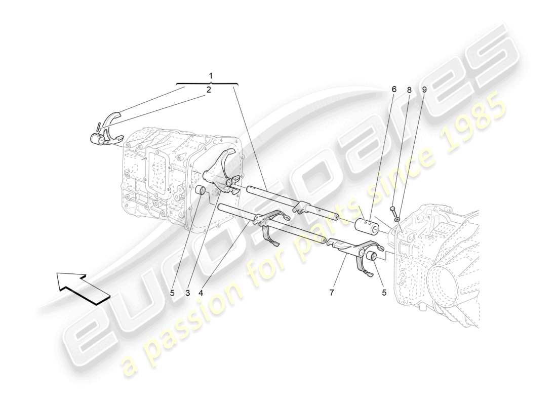 a part diagram from the maserati granturismo mc stradale (2012) parts catalogue