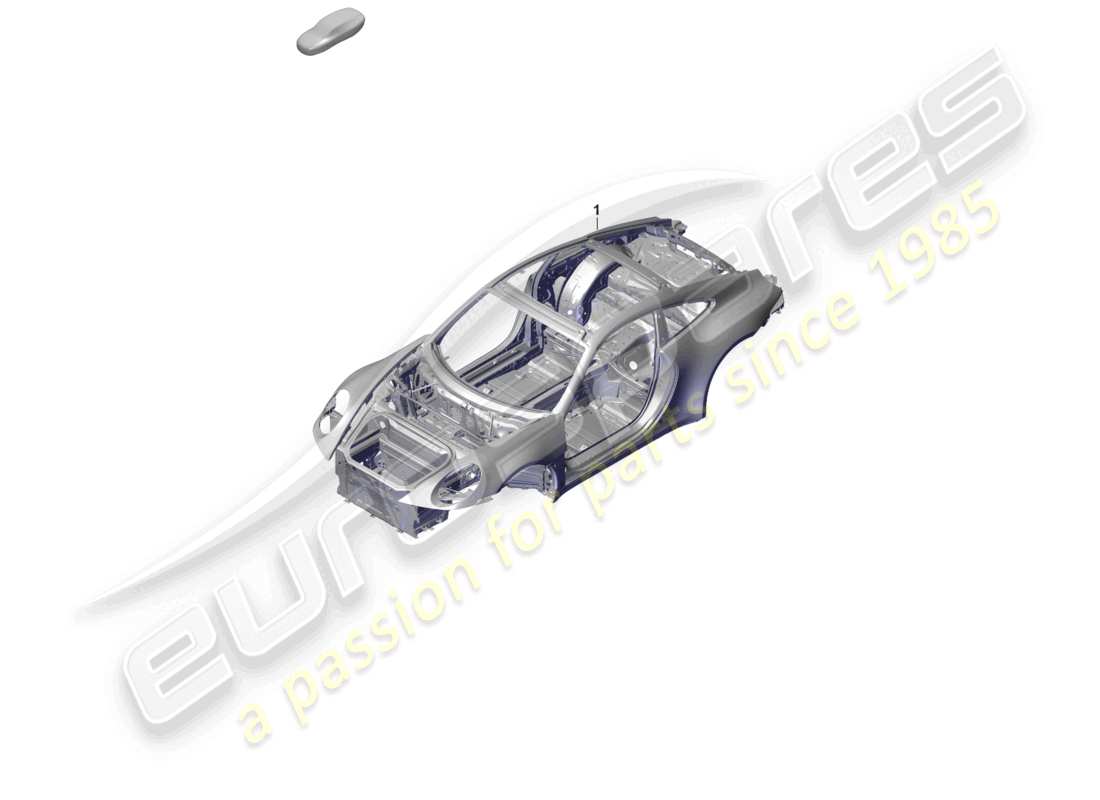 porsche 992 gt3/rs/st (2024) car body part diagram