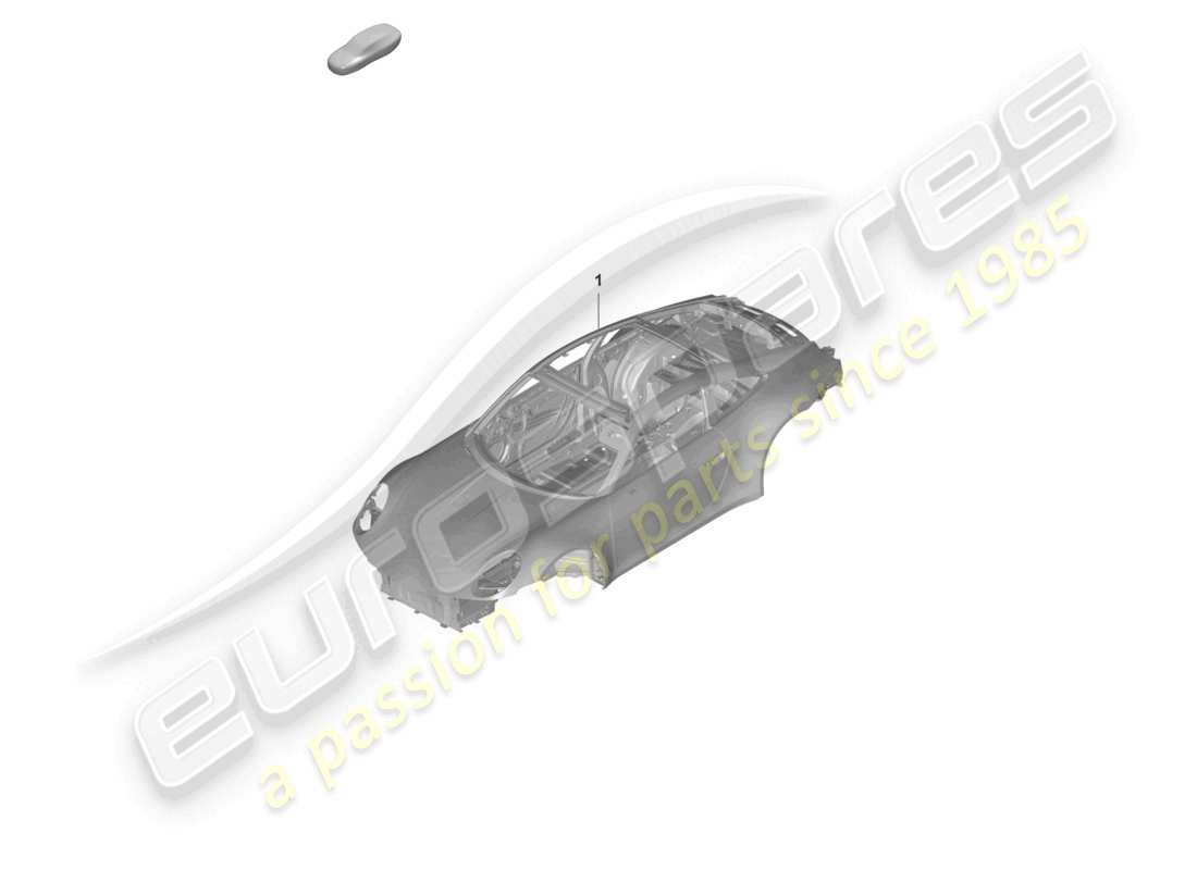 porsche 992 gt3/rs/st (2024) car body part diagram