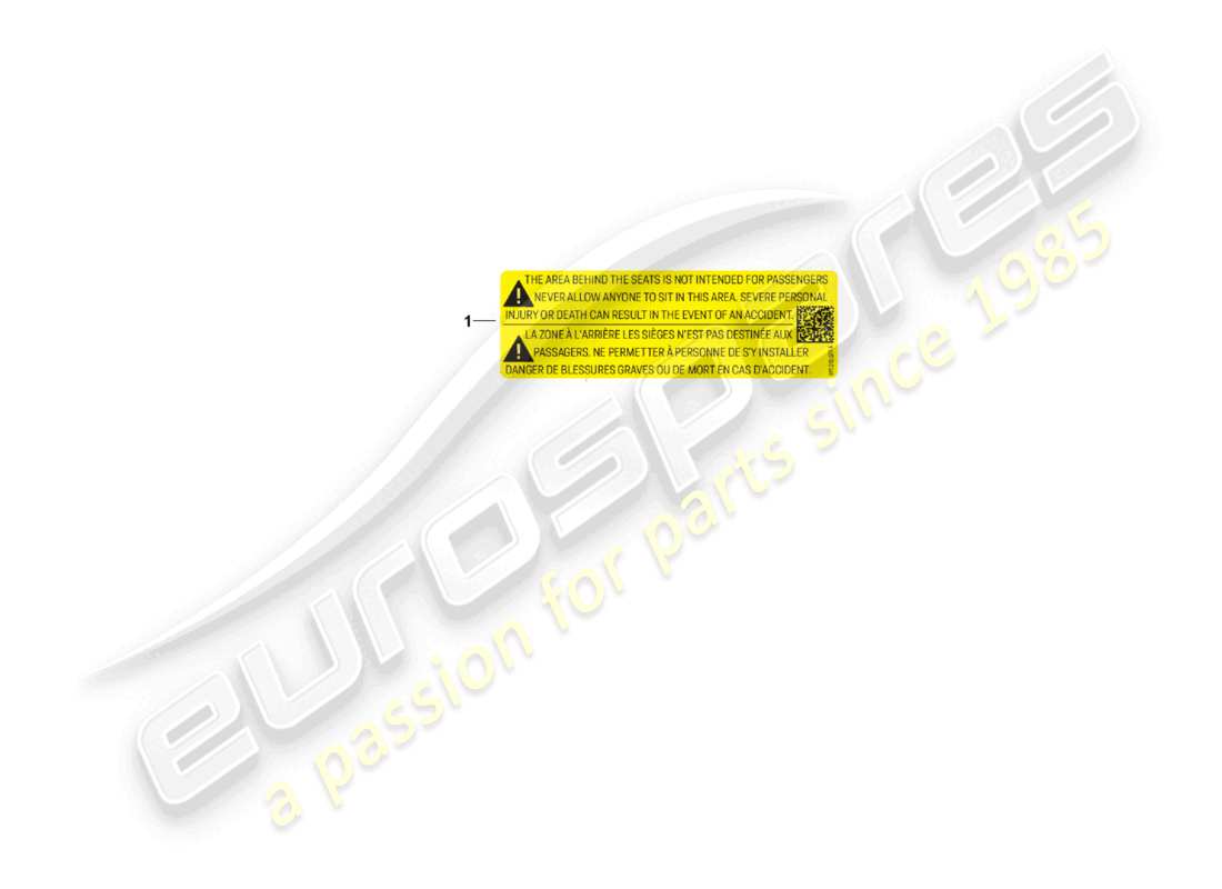 porsche 992 gt3/rs/st (2023) signs/notices seat part diagram