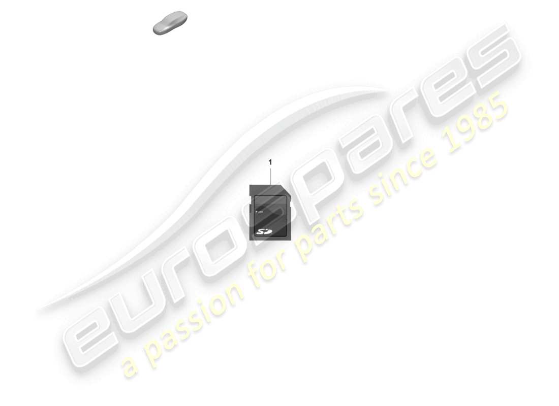 porsche 992 gt3/rs/st (2024) sd memory card for updating the navigation data part diagram