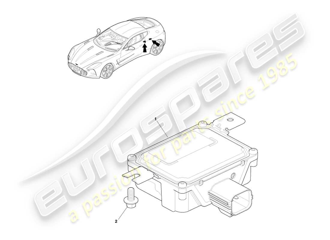 aston martin one-77 (2011) fuel pump modules part diagram