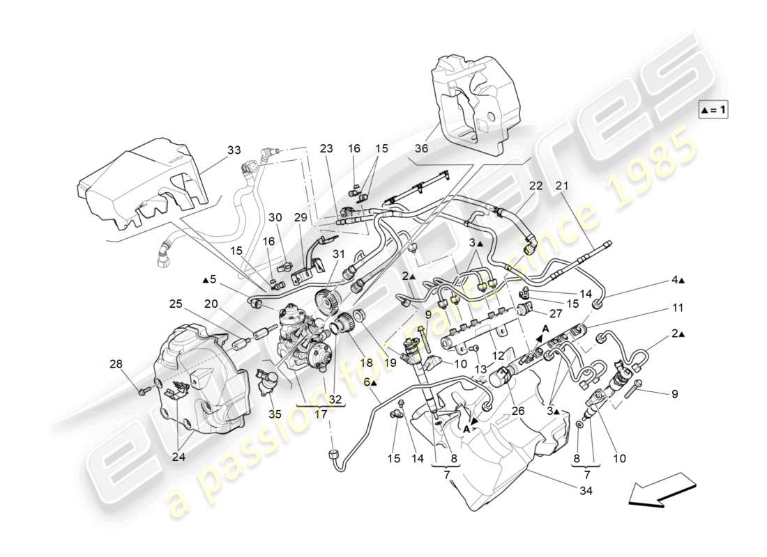 maserati levante (2019) fuel pumps and connection lines parts diagram