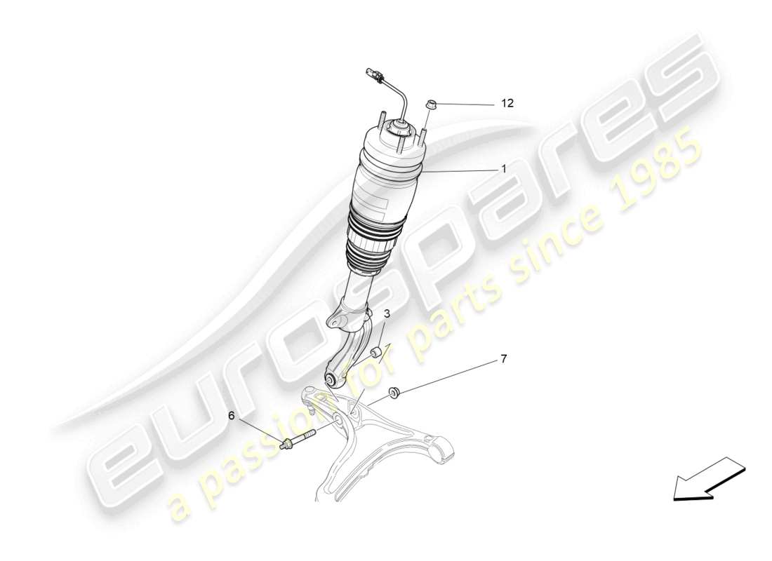 maserati levante (2020) front shock absorber devices part diagram