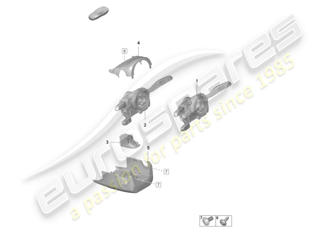 a part diagram from the porsche taycan parts catalogue