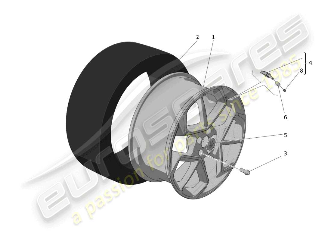 a part diagram from the maserati mc20 parts catalogue