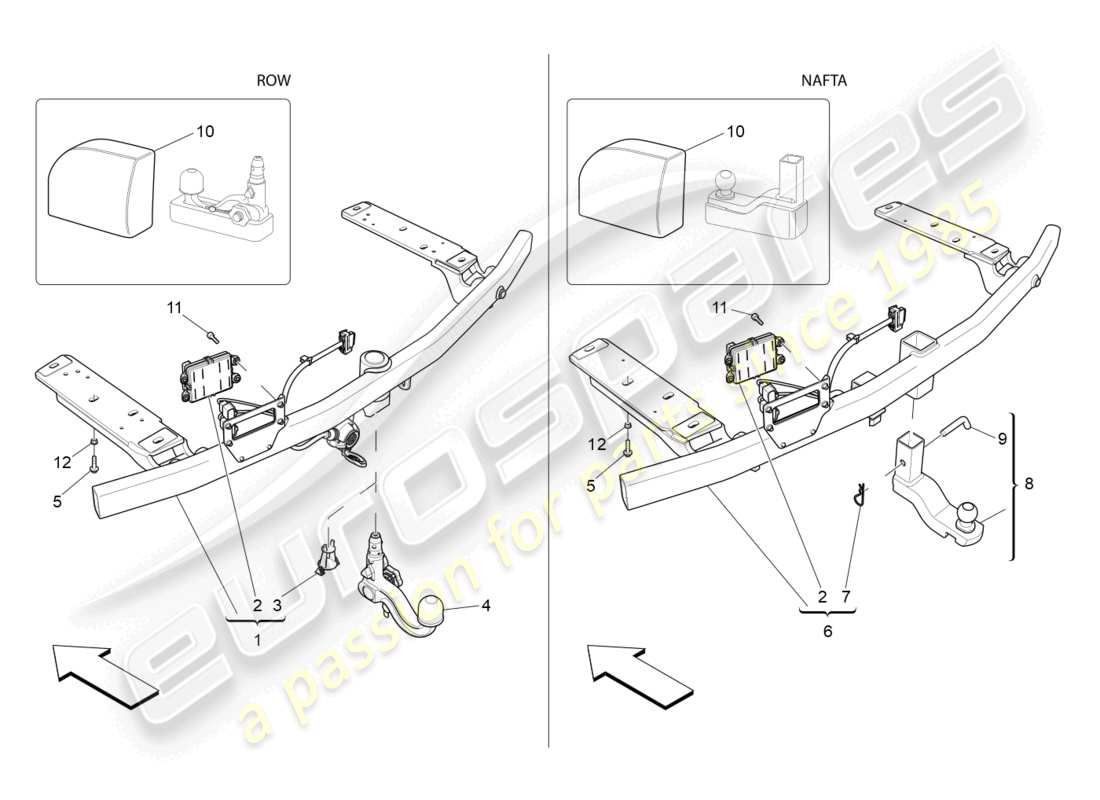 a part diagram from the maserati levante (2018) parts catalogue