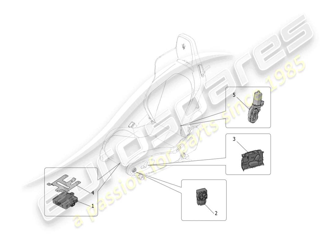 a part diagram from the maserati mc20 parts catalogue